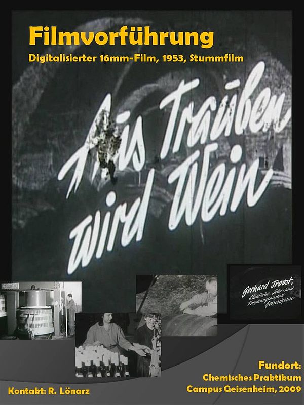 Plakat zur Filmausfuehrung 